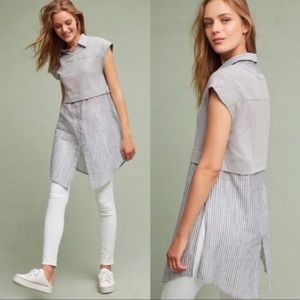 Anthro Postmark XS Londra Layered Tunic Top